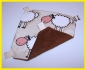Mobile Preview: Hängemattengestell mit 1 Hängematte für Meerschweinchen "Schafe, Schafmuster"