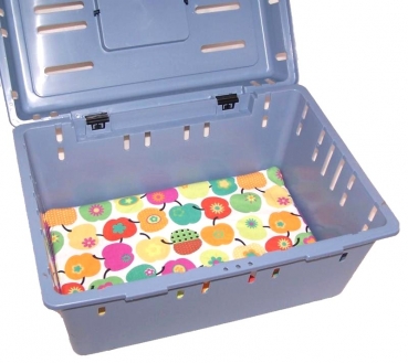 Urindichte Decke/Einlage für Transportbox, diverse Muster/Farben
