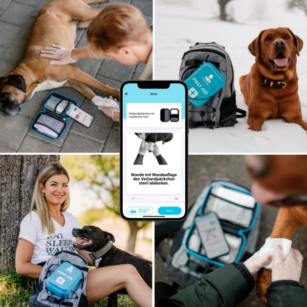 PocDoc Pet Connect Erste Hilfe Set mit App für Hunde und Katzen