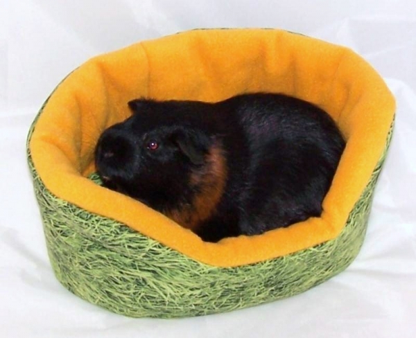 Kuschelbettchen mit 1 Kissen, grün mit Zebras, diverse Fleecefarben zur Auswahl